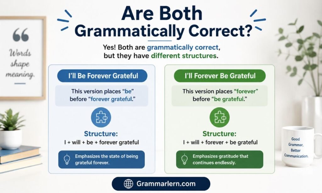 Are Both Grammatically Correct?