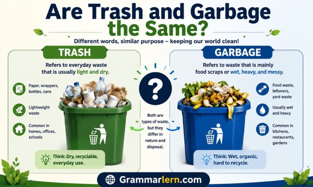 Are Trash and Garbage the Same?