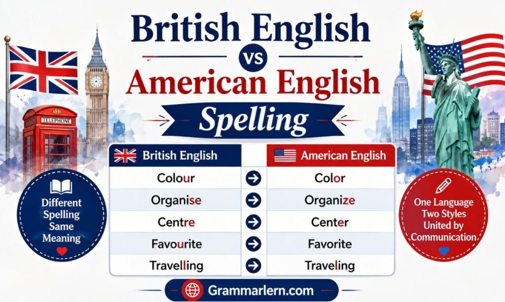 British English vs American English Spelling