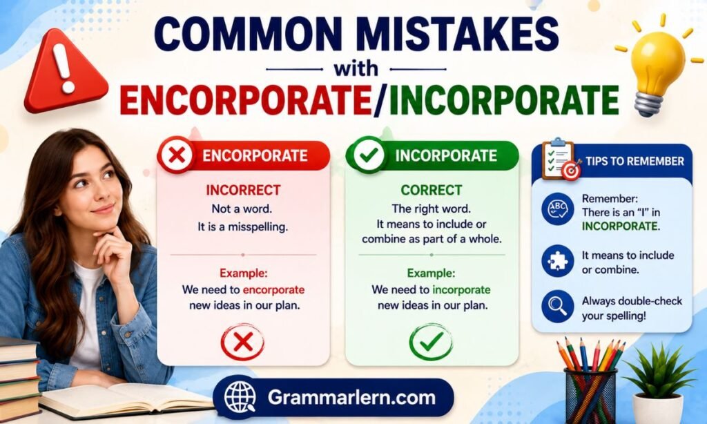 Common Mistakes with Encorporate/Incorporate