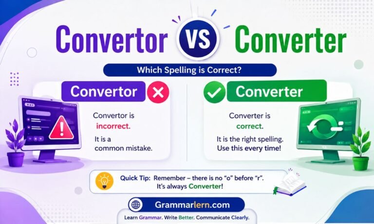 Convertor vs Converter