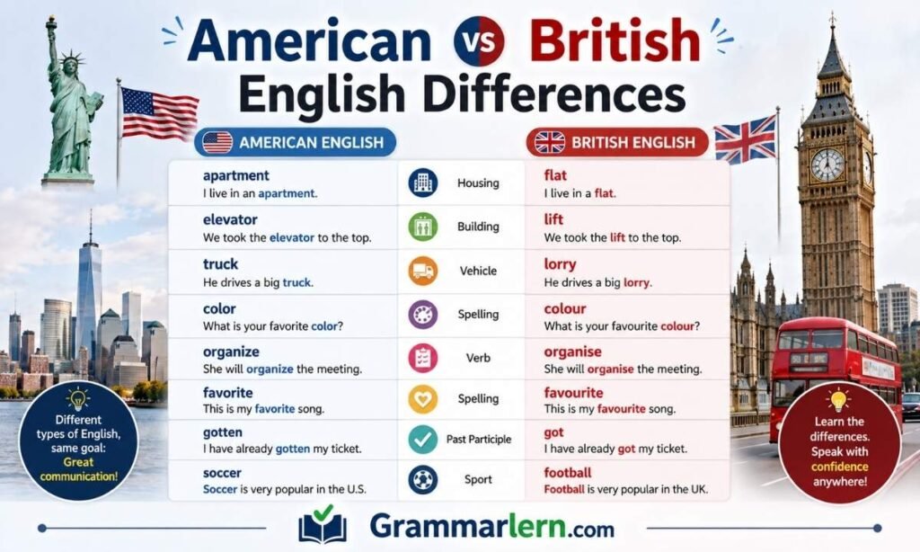 American vs British English Differences