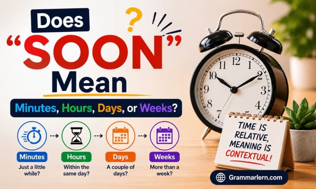 Does "Soon" Mean Minutes, Hours, Days, or Weeks?