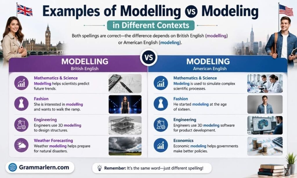 Examples of Modelling vs Modeling in Different Contexts
