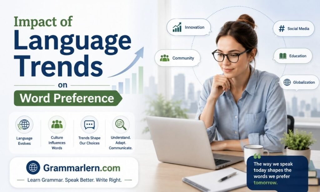 Impact of Language Trends on Word Preference