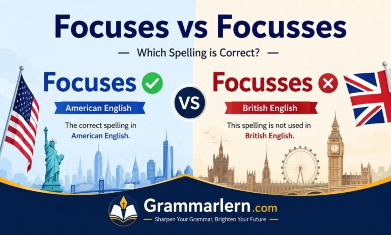 Focuses vs Focusses