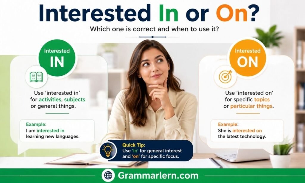 Interested In or On