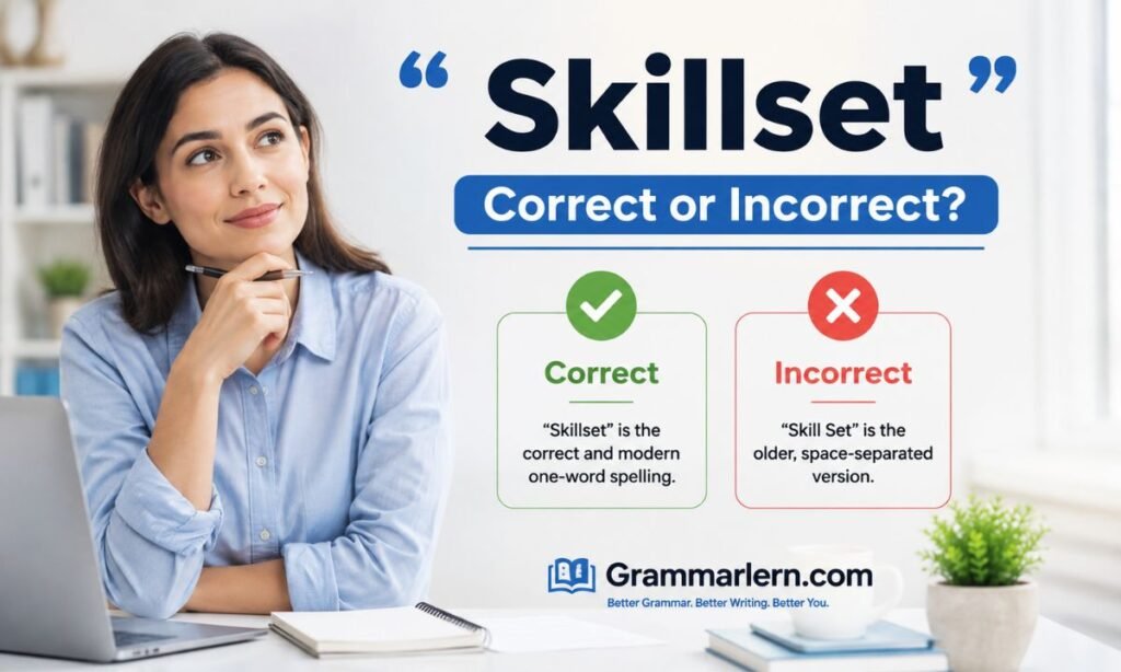 Is "Skillset" Correct or Incorrect?