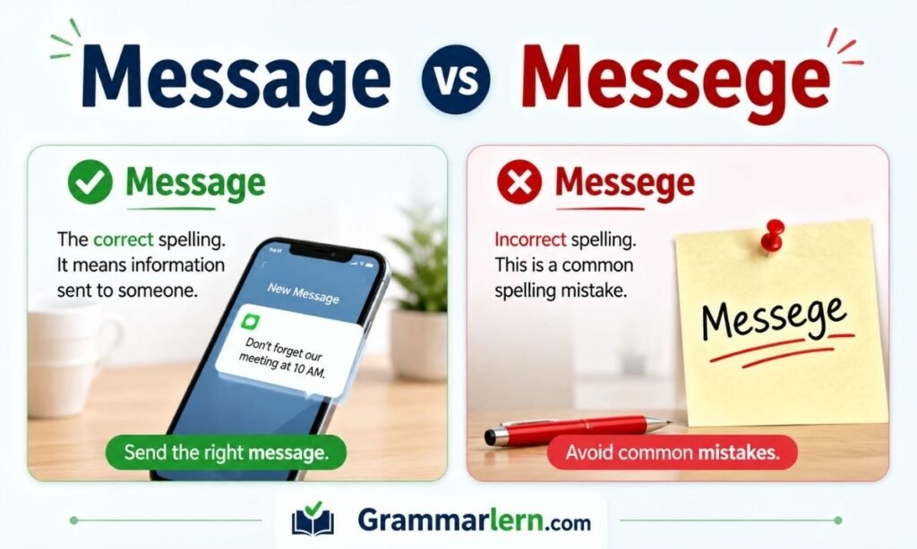 Message vs Messege