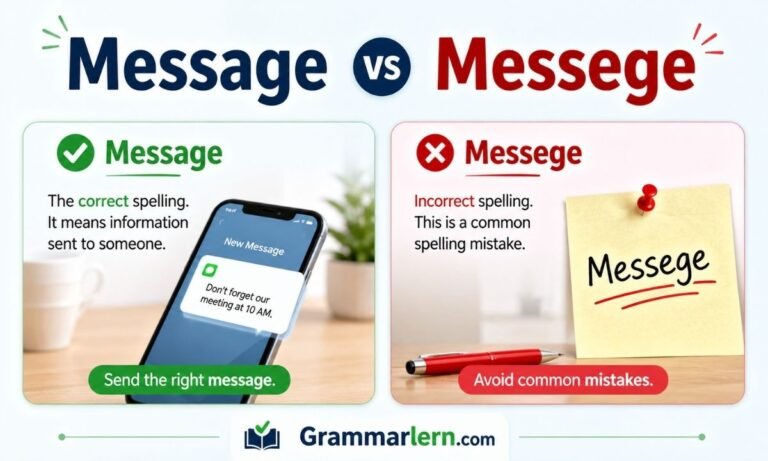 Message vs Messege