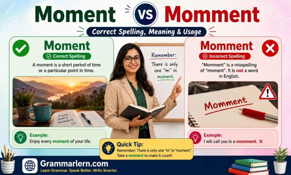 Moment vs Momment