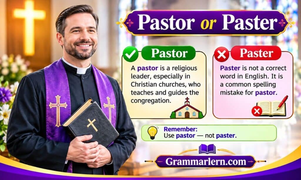 Pastor or Paster