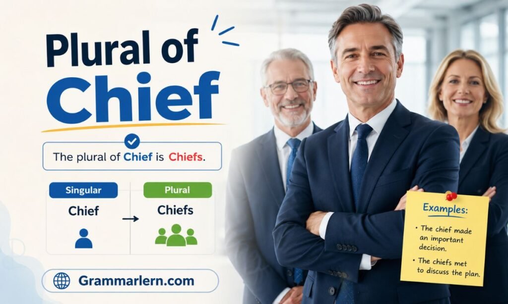 Plural of Chief