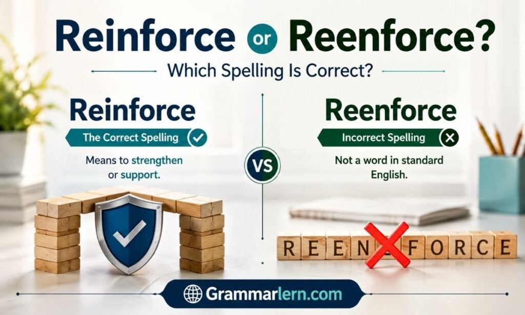 Reinforce or Reenforce