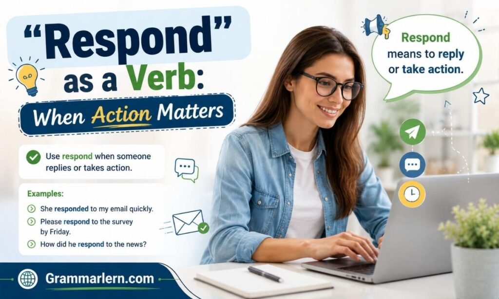 "Respond" as a Verb: When Action Matters