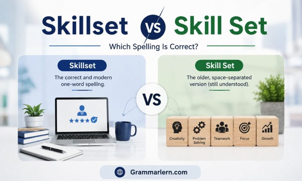 Skillset vs Skill Set