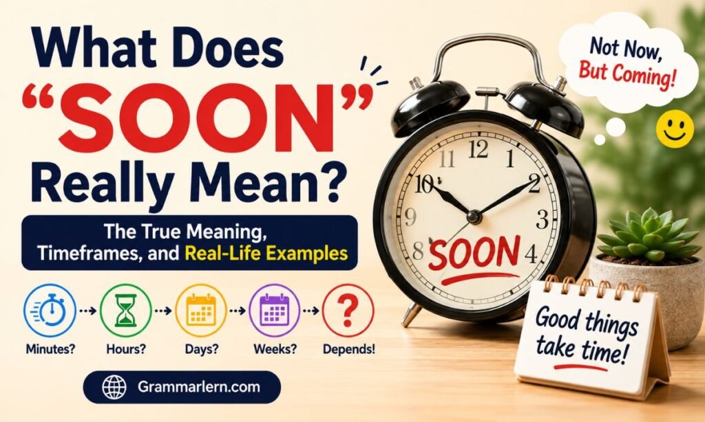 Soon Really Mean