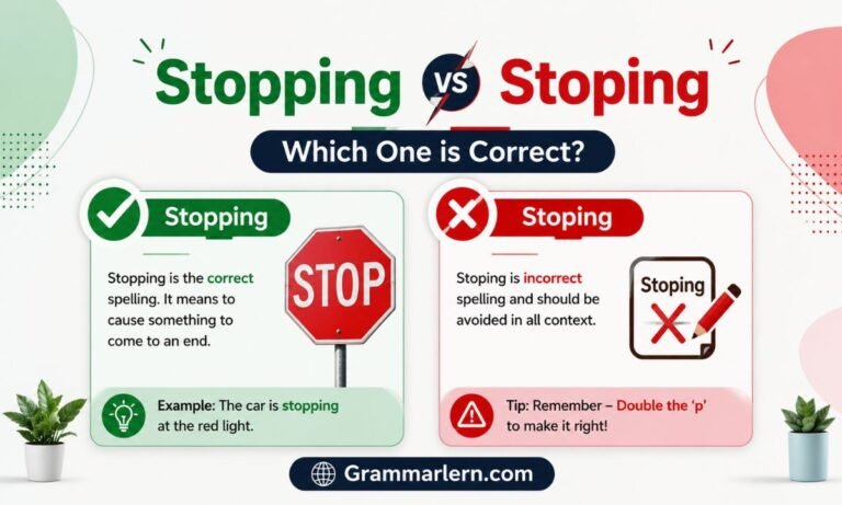 Stopping or Stoping