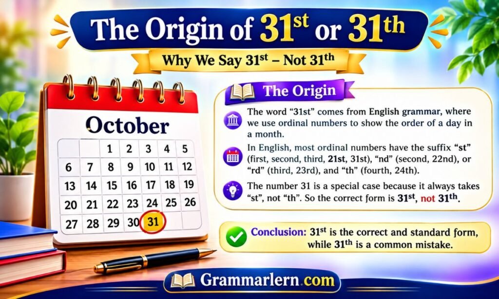 The Origin of 31st or 31th