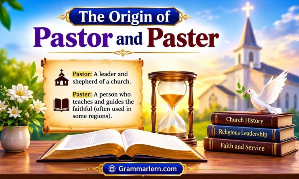 The Origin of Pastor and Paster 📜⏳