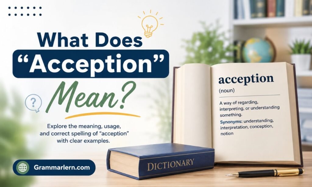 What Does "Acception" Mean?
