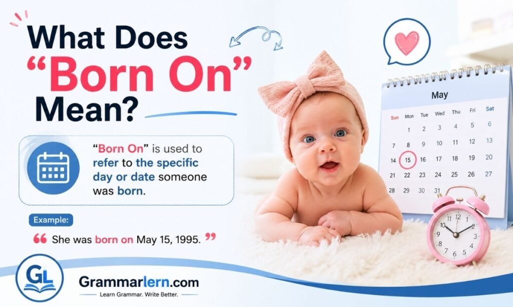 What Does "Born On" Mean?