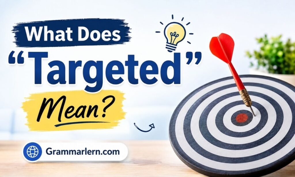 What Does "Targeted" Mean?