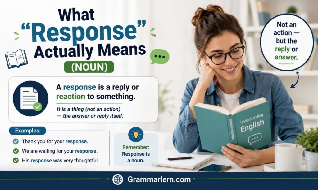 What "Response" Actually Means (Noun)