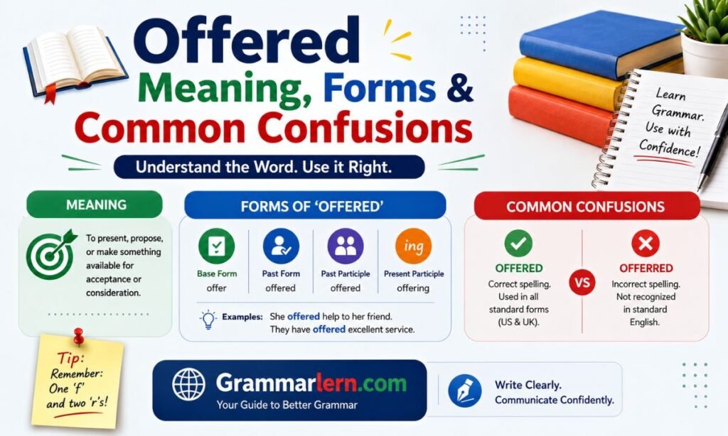 Offered Meaning, Forms & Common Confusions
