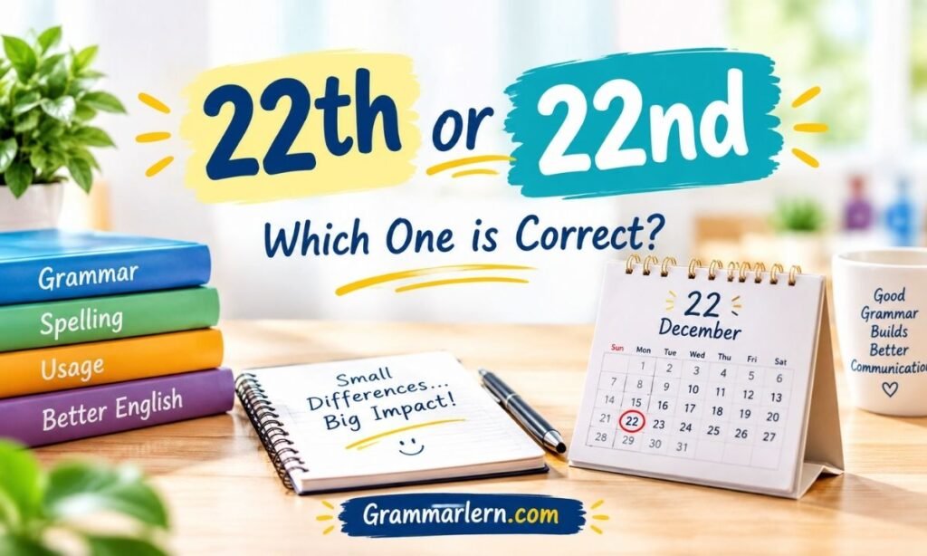 22th or 22nd
