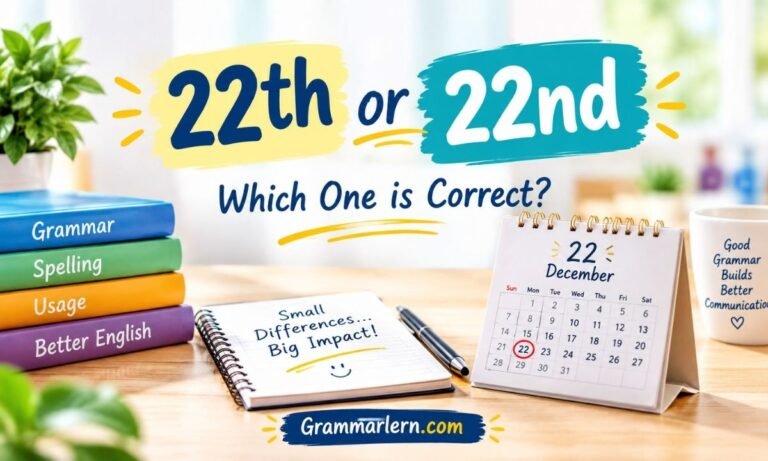 22th or 22nd