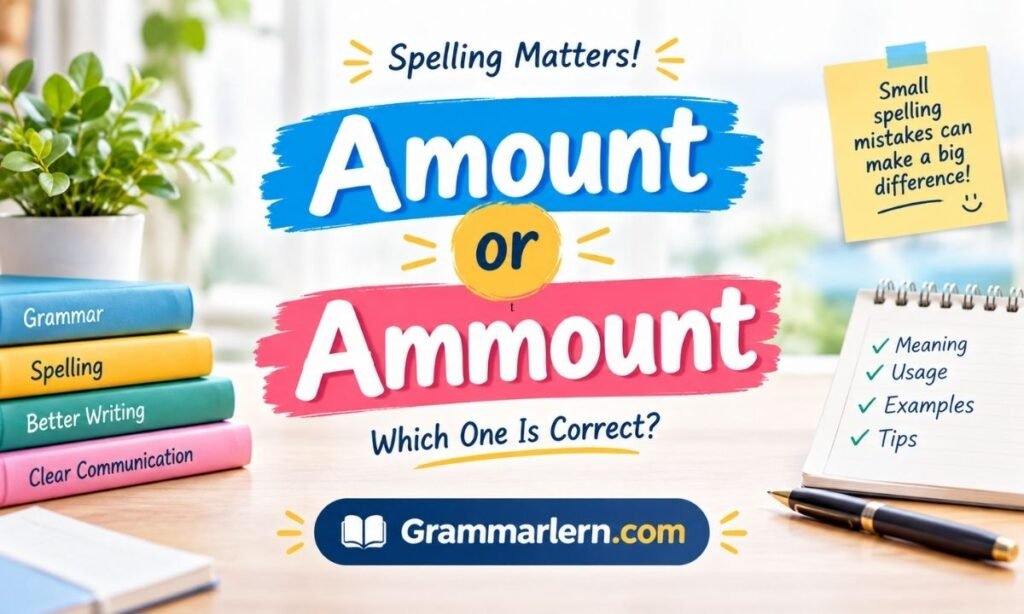 Amount or Ammount