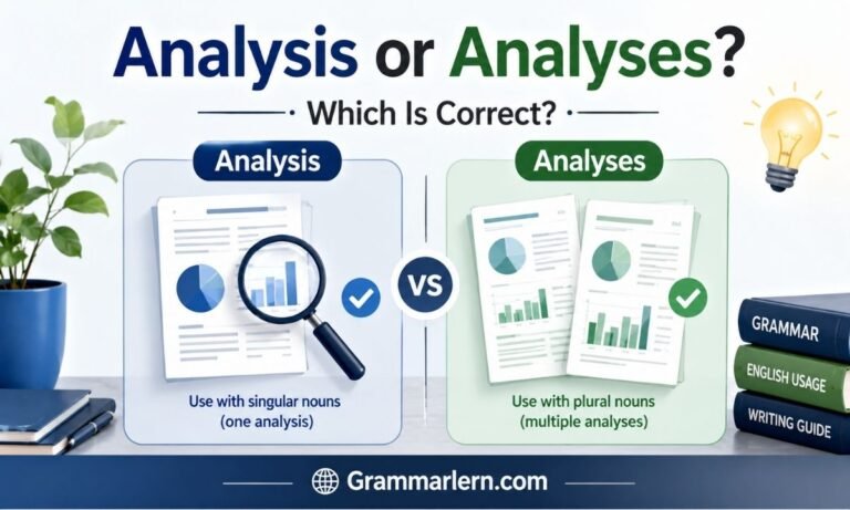 Analysis or Analyses