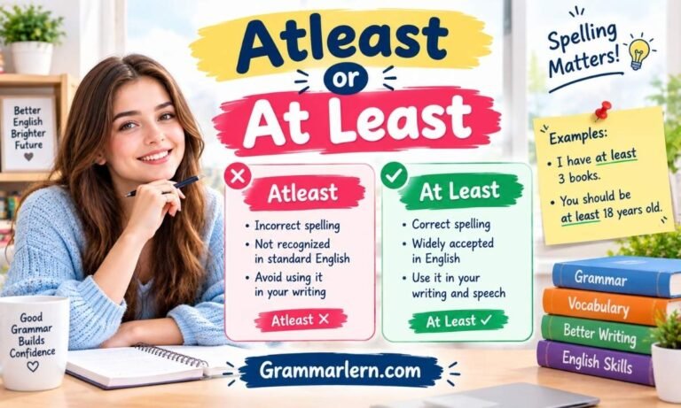 Atleast or At Least