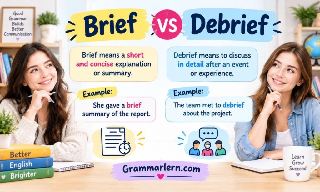 Brief vs Debrief