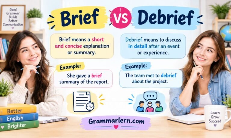Brief vs Debrief