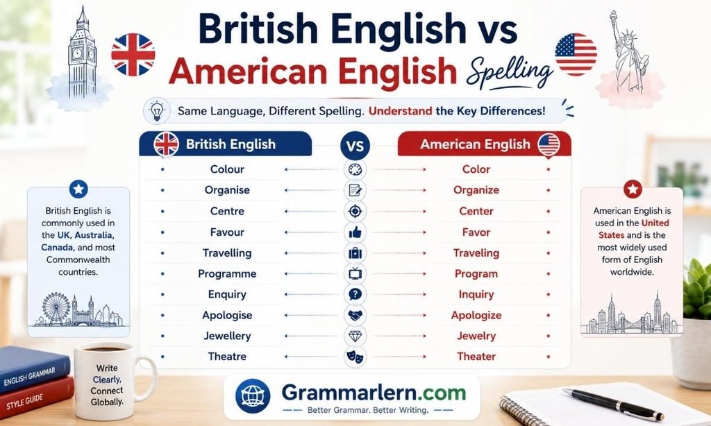 British English vs American English Spelling