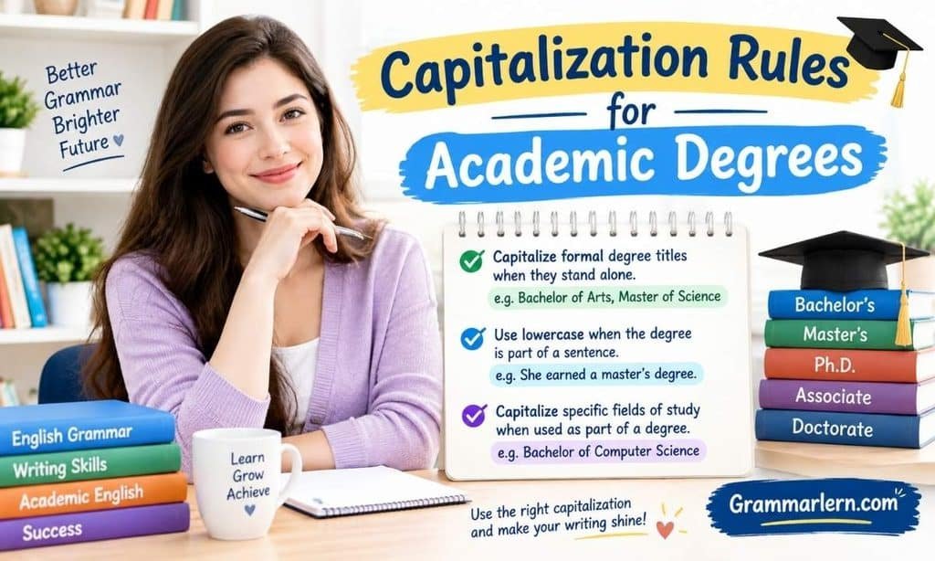 Capitalization Rules for Academic Degrees