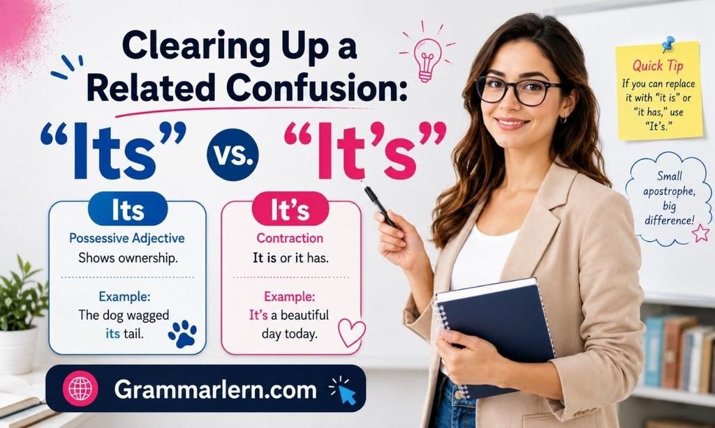 Clearing Up a Related Confusion: "Its" vs. "It's"