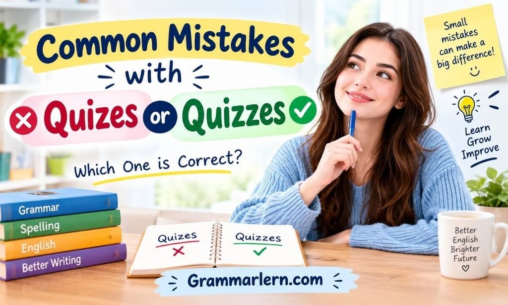 Common Mistakes with Quizes or Quizzes