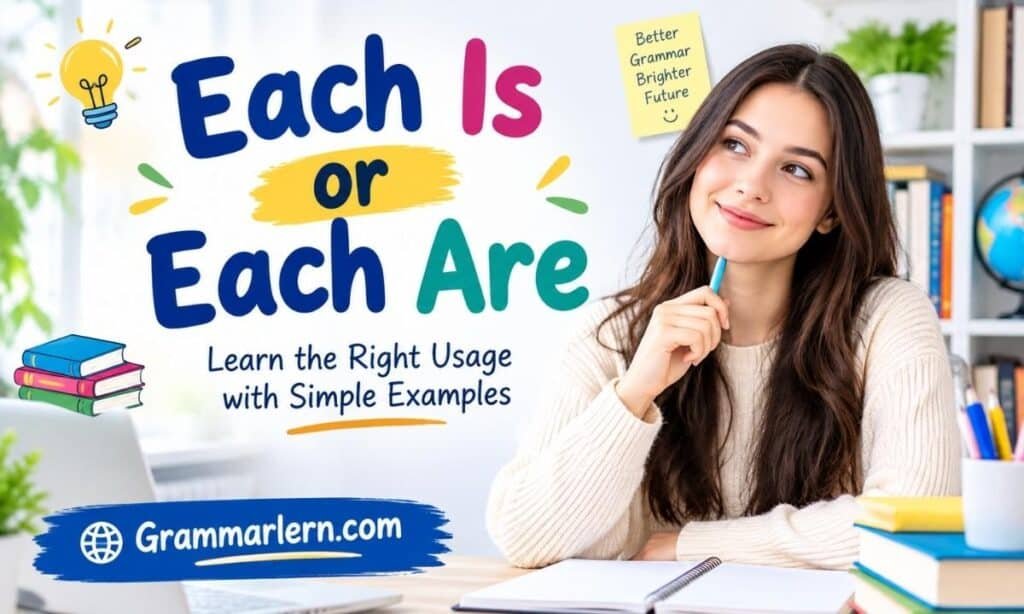 Each Is or Each Are