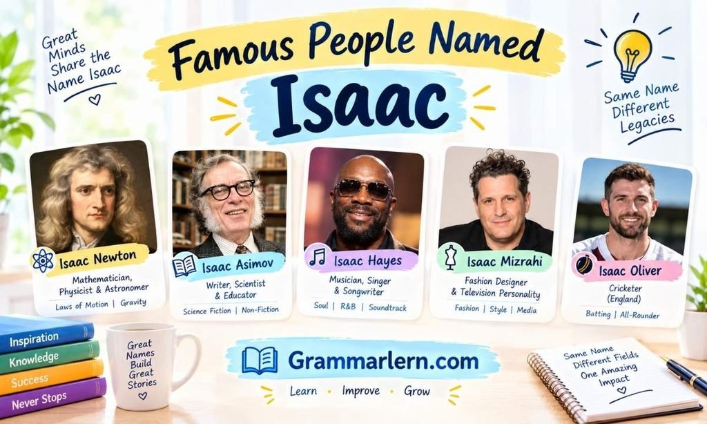 Famous People Named Isaac