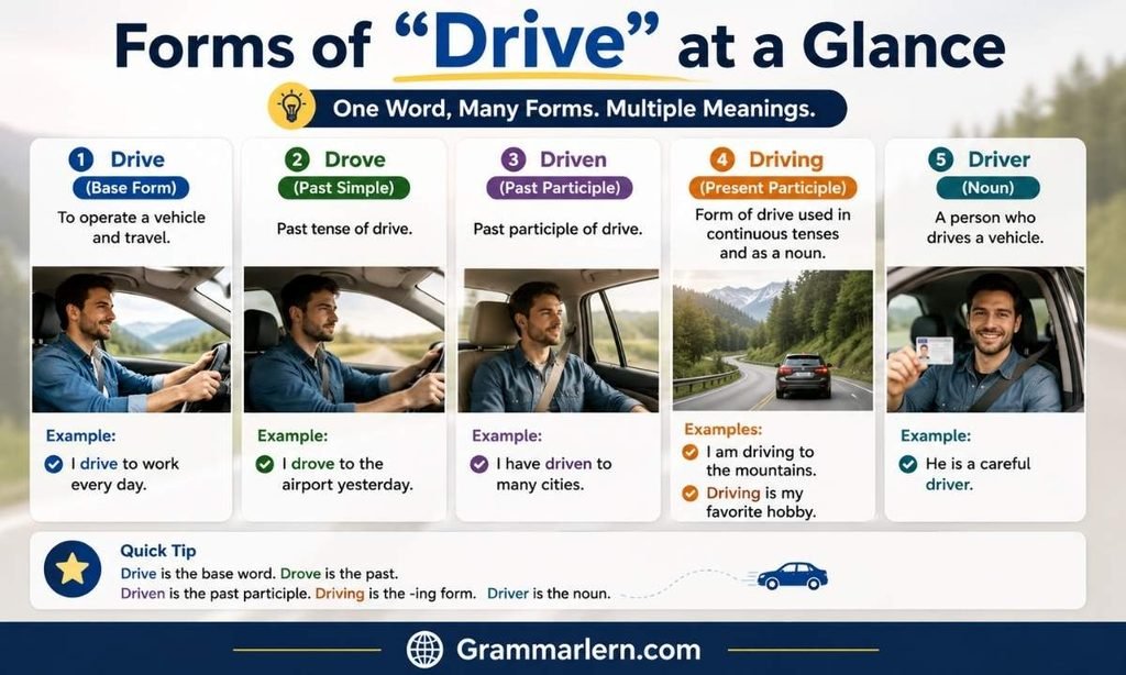 Forms of "Drive" at a Glance