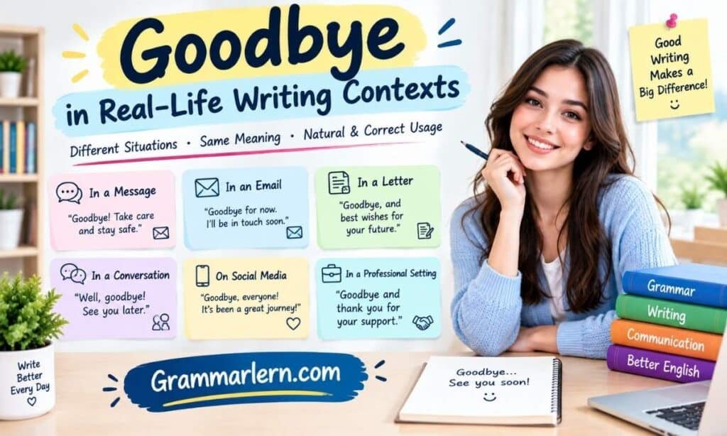 Goodbye in Real-Life Writing Contexts