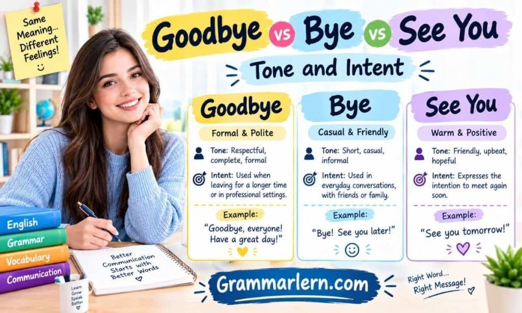 Goodbye vs Bye vs See You: Tone and Intent