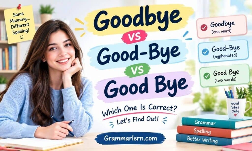 Goodbye vs Good-Bye vs Good Bye
