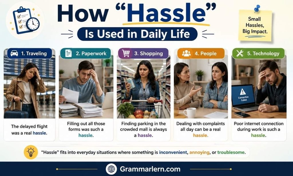 How "Hassle" Is Used in Daily Life