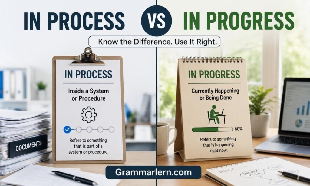 In Process vs In Progress
