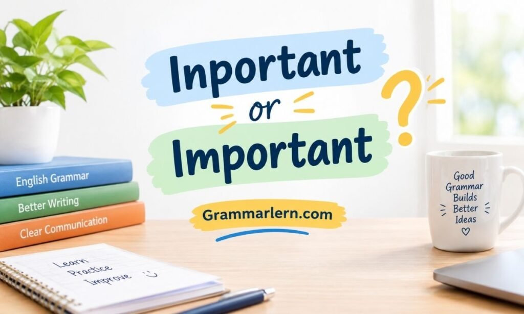 Inportant or Important