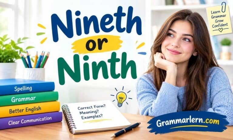 Nineth or Ninth